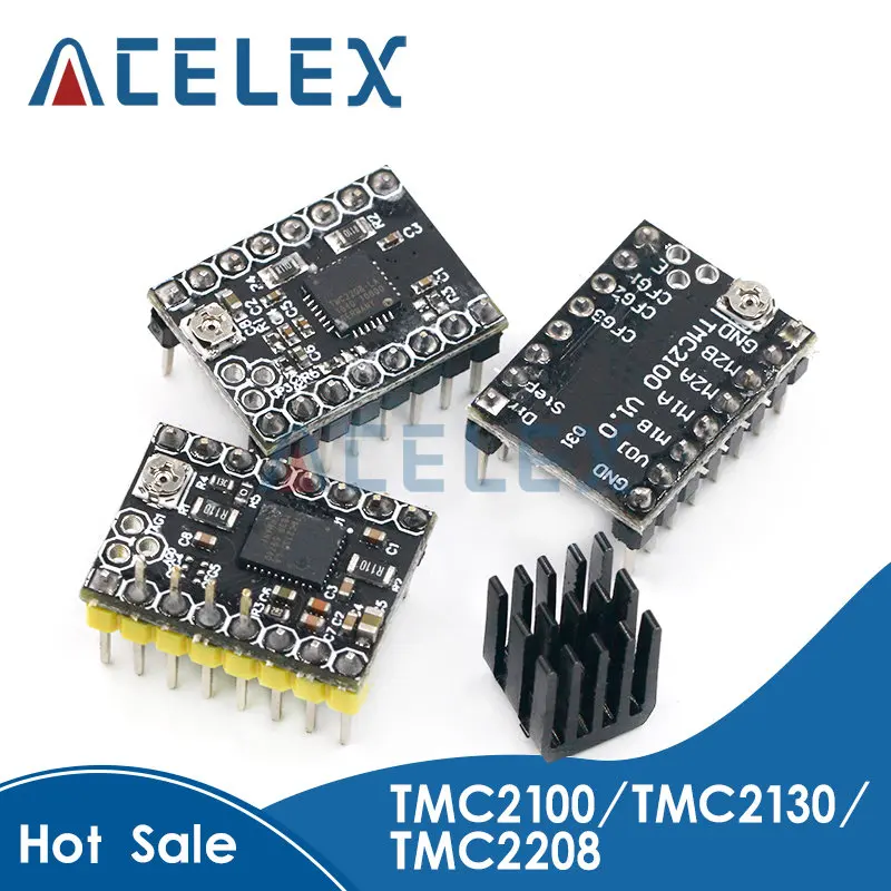 

Драйвер шагового двигателя TMC2100/TMC2130/TMC2208/TB67S109, сменный драйвер с керамическим отверткой CD-20 для материнской платы с 3D-принтом