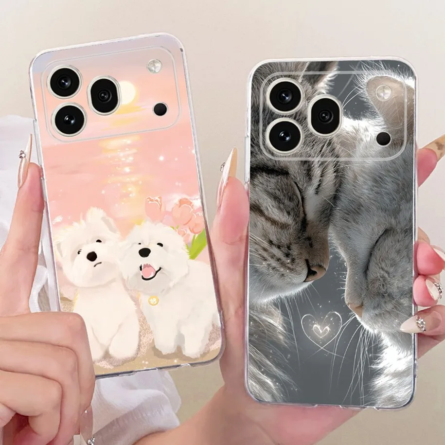 Фото Чехол для Honor 600 Pro 2026 VKP-NX9 с рисунком «Крутой Дракон, Тигр, Милый Кот», мягкий силиконовый прозрачный чехол из ТПУ для Honor 600 5G №5