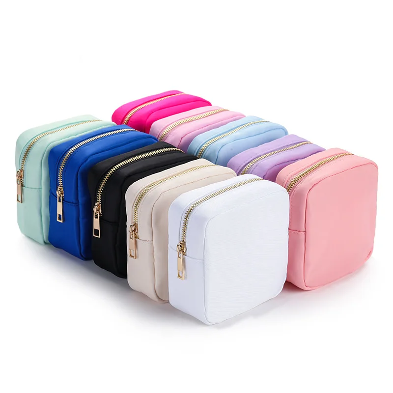 

Multi Colors Waterproof Nylon Pouch Cosmetic Bag Women Makeup Bag Teens Large Toiletry Bag Storage Bag Organizer Cosmetic Bag