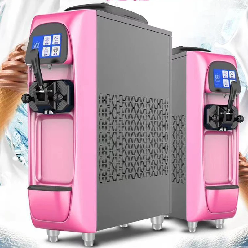 

Electric 1000W Desktop 1-Flavor Soft Ice Cream Machine Easy to Clean and Foam