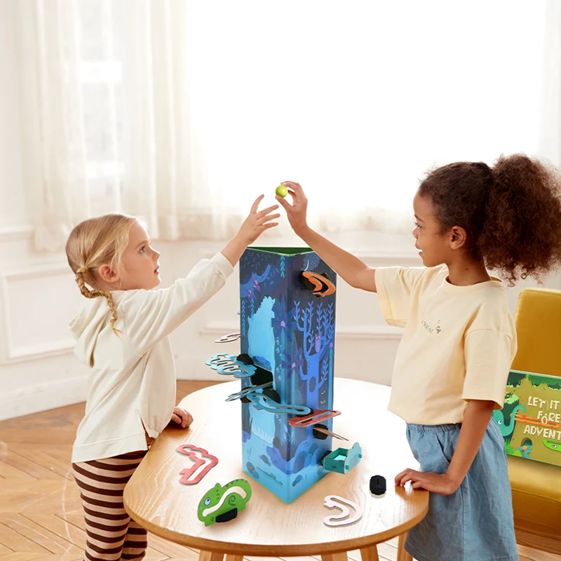 

Mideer Kids Magnetic Ball Learning Track Toy DIY Imagination Large Particle 6Y+ Paper Assembly Education Boy Toys