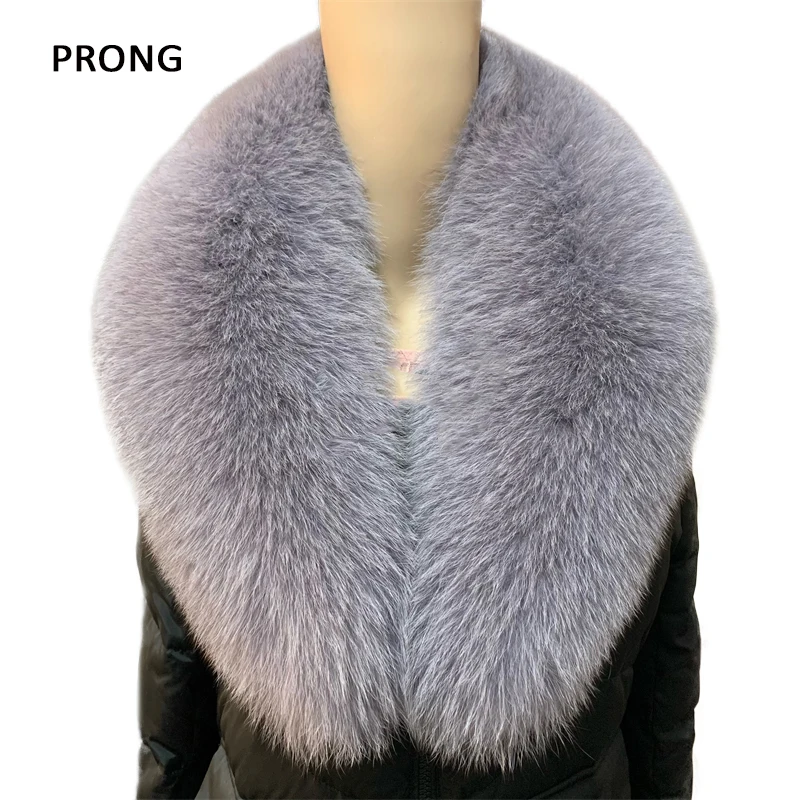 Большой размер воротник из натурального меха 100% натуральный меховой шарф