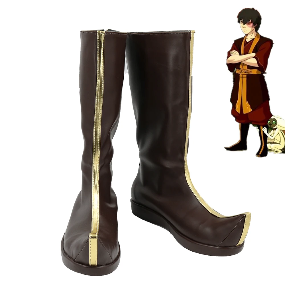 Аватар: Последний пневматический принц Zuko обувь для косплея мужские ботинки |