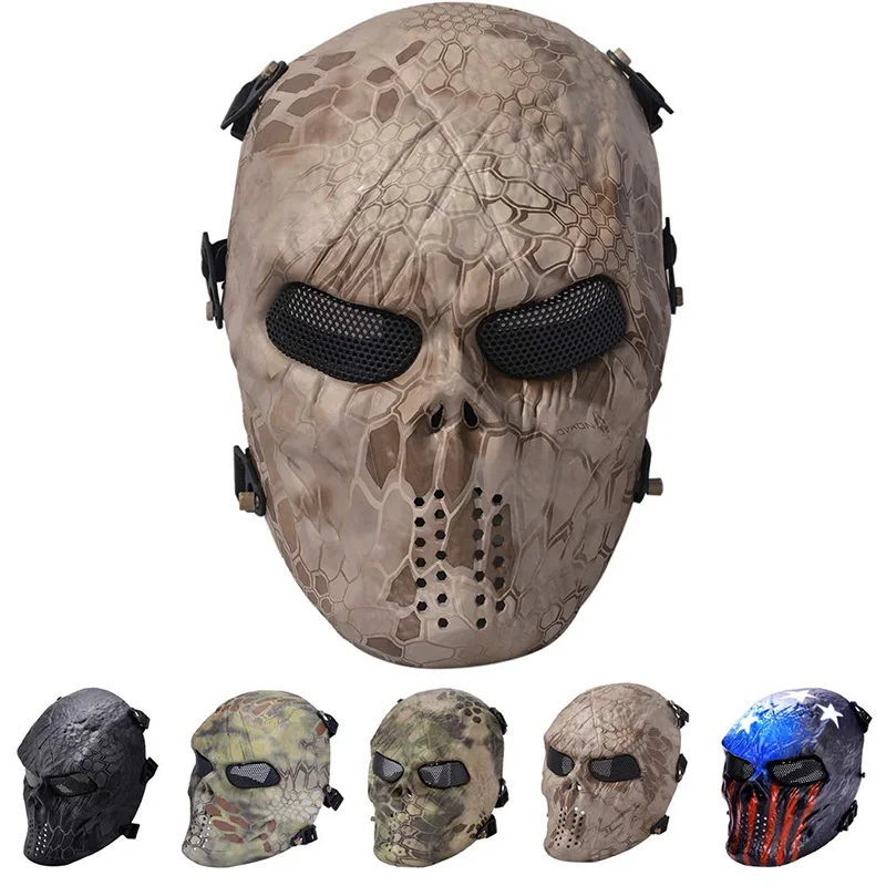 

M06 full face camouflage skull grimace protective mask MC all terrain CS field mask masquerade personality mask