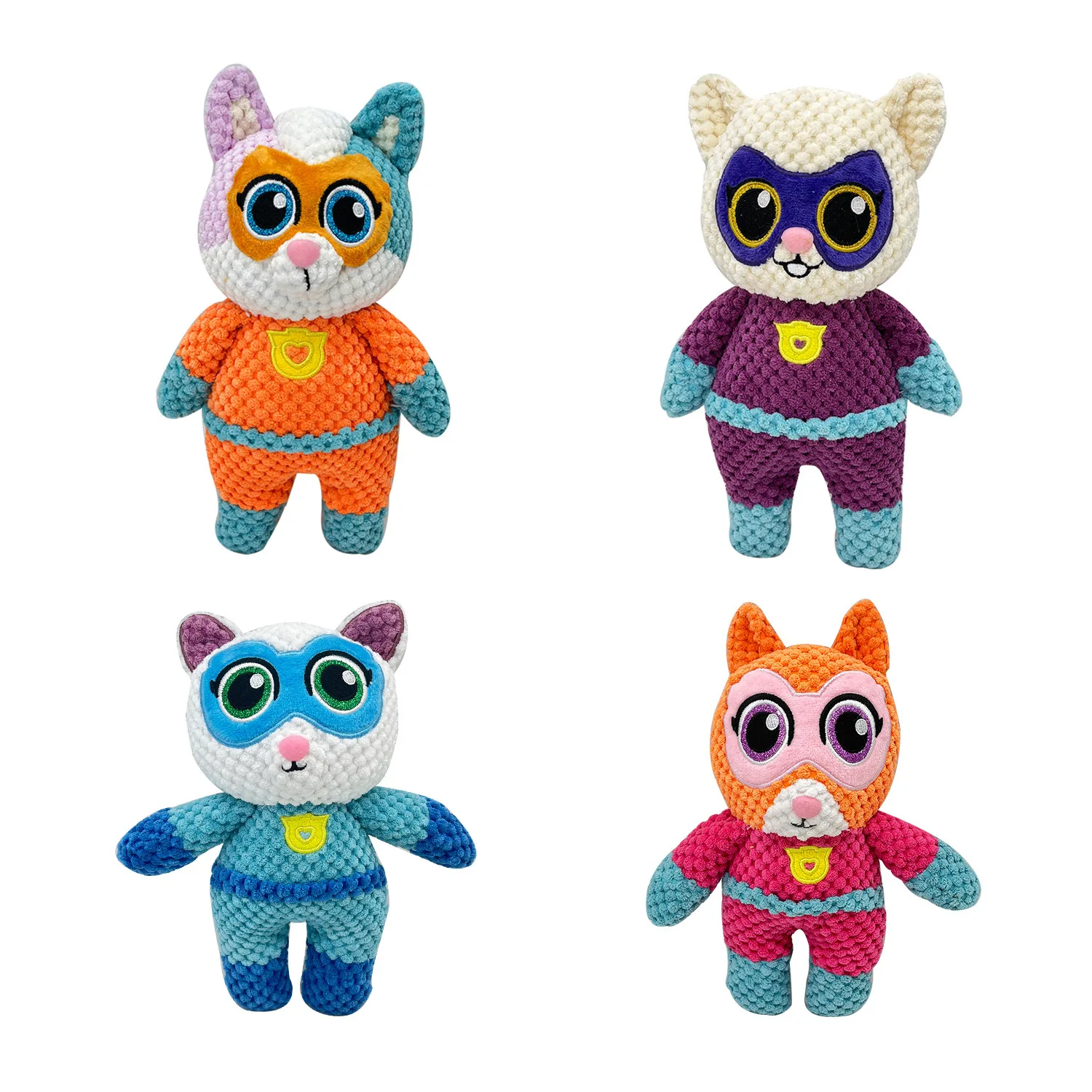 

1/4pcs 25cm Super Kitties Inspired Mr. Greenie Plush Toys Cute Soft Stuffed Animal Pillow Dolls For Kid Birthday Christmas Gift