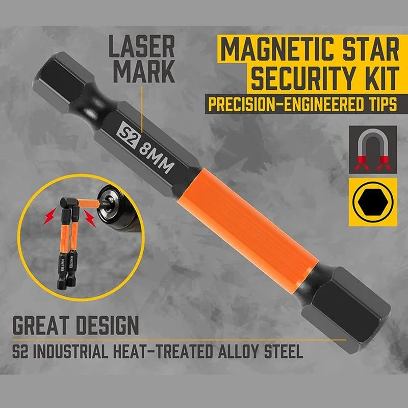 Набор торцевых гаечных ключей 10 шт. 50 мм диаметром 1/4 дюйма шестигранный