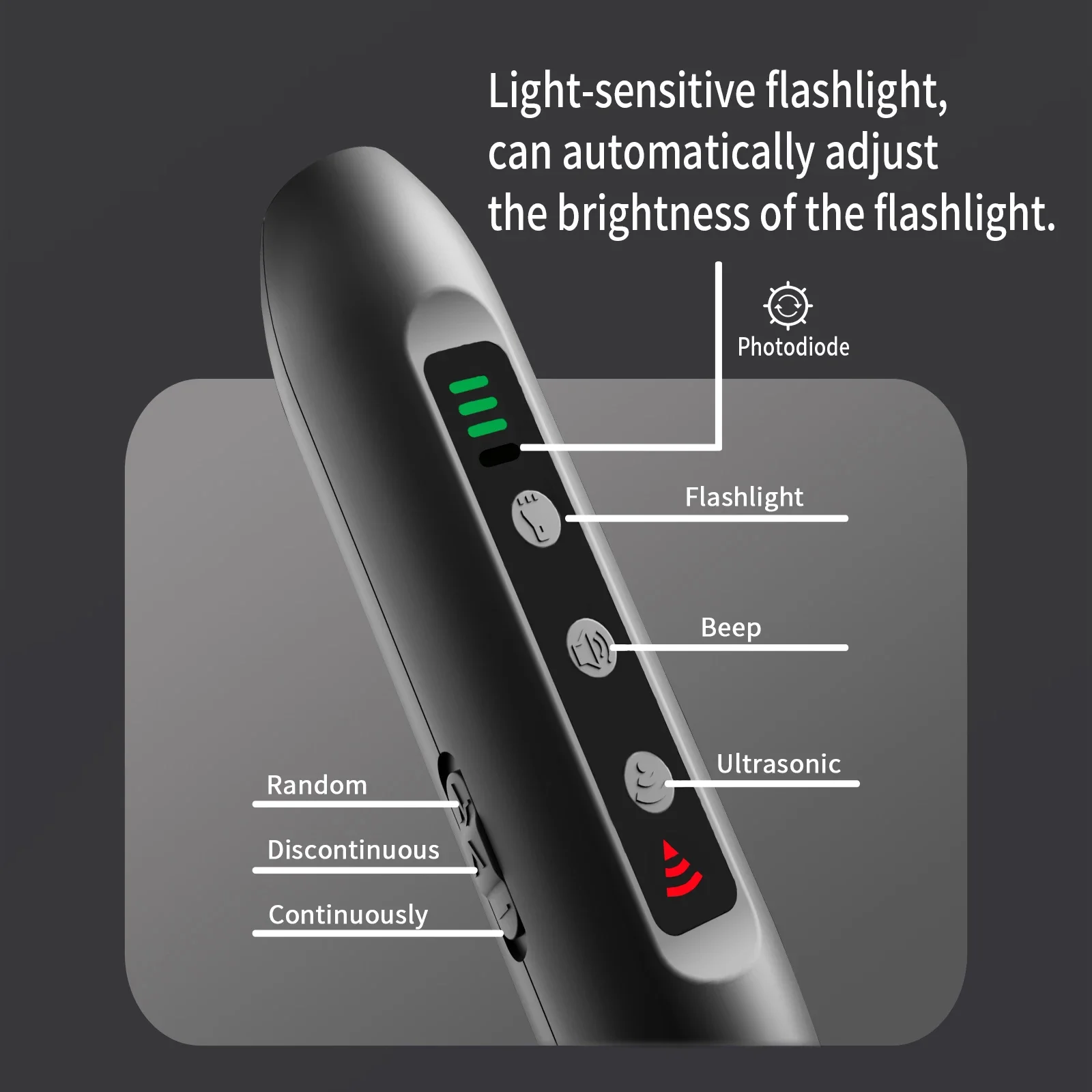 Super Strong Pet Dog Ultrasonic Repeller with LED Safety Training Device Handheld Control Trainer Anti-Barking |