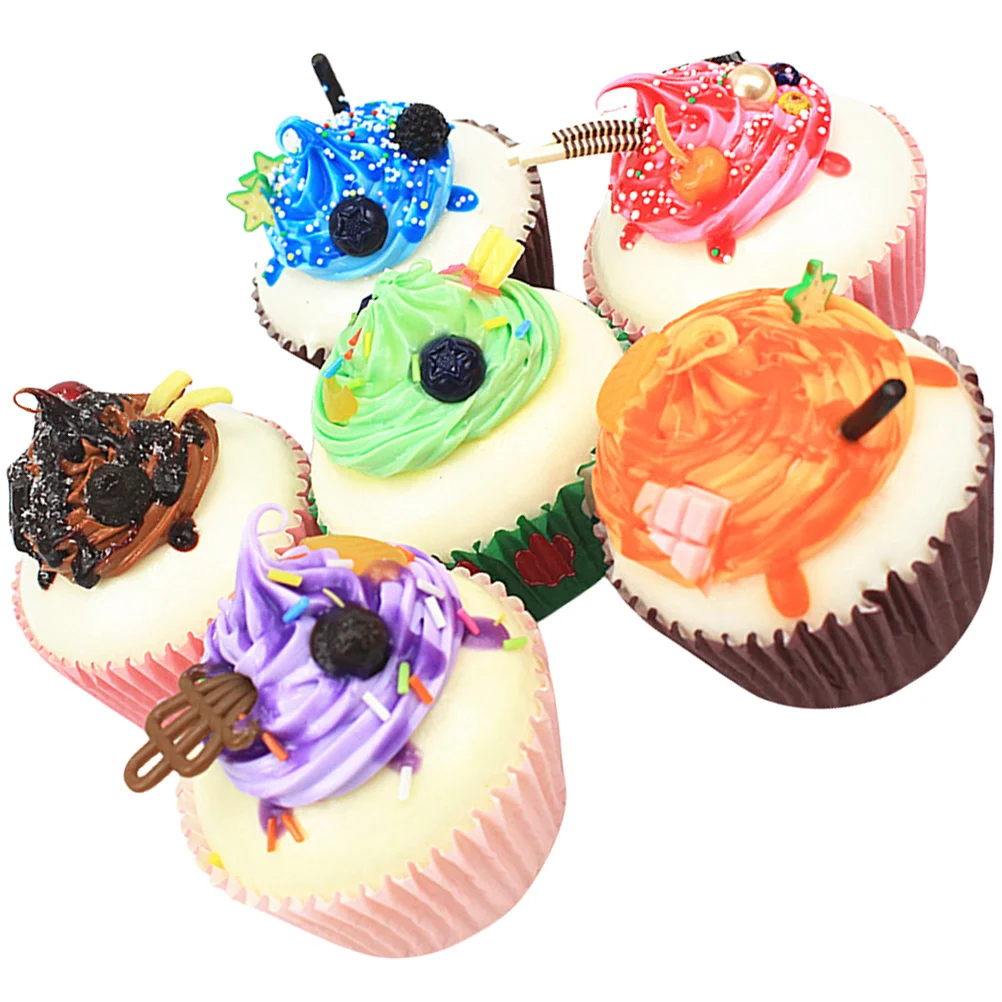 

Cake Artificial Fake Dessert Cupcakes Model Decor Simulationfauxcupcake Realistic Display Toy Cakes Home Desserts Playset