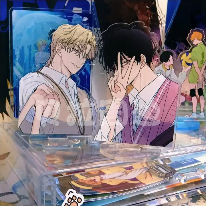 Корейские двойные комиксы для мужчин, 2 шт./комплект, акриловая подставка, бесплатная доставка