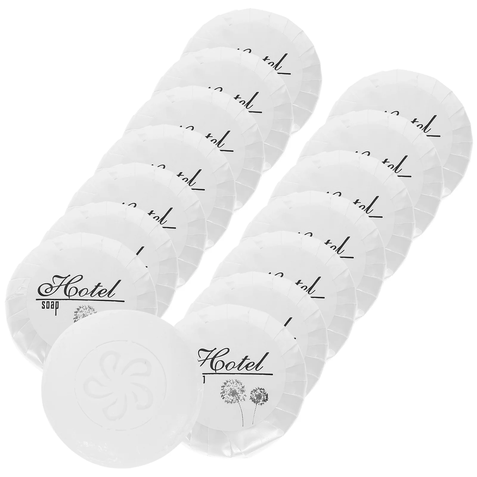 

150PCS/Set Hotel Soap Practical Clean Disposable Portable Mini Wash Use Soap Round Soap for Camping Hiking