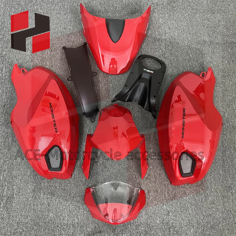 

Для Ducati Monster 696 796 1100 1100S EVO 2009 2010 2011-2015 мотоциклетный обтекатель из АБС-пластика, комплект украшения кузова