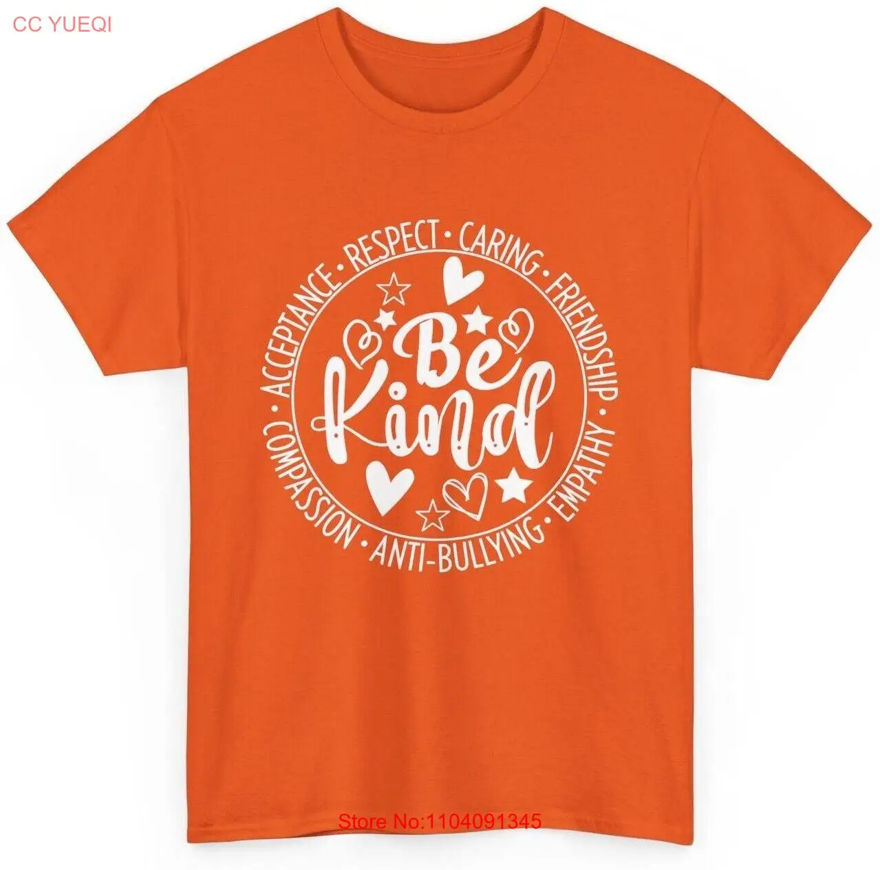 Unity Day No Bullying Orange Anti Teachers Kids T-Shirt