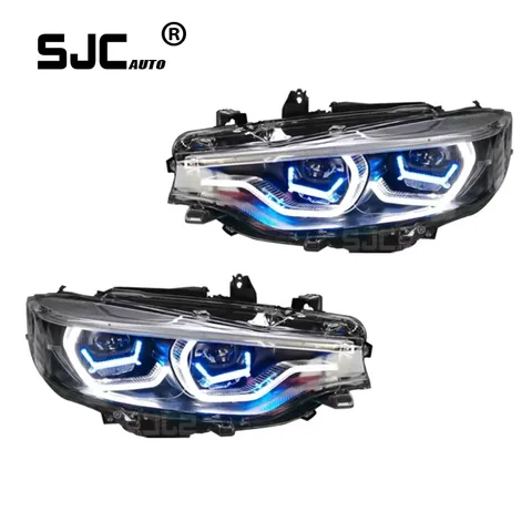 Автомобильные фары SJC для BMW F32 M4, светодиодные фары 2013-2019, 4 серии 425i F82 M3, фары Drl, линзы проектора, автомобильные аксессуары