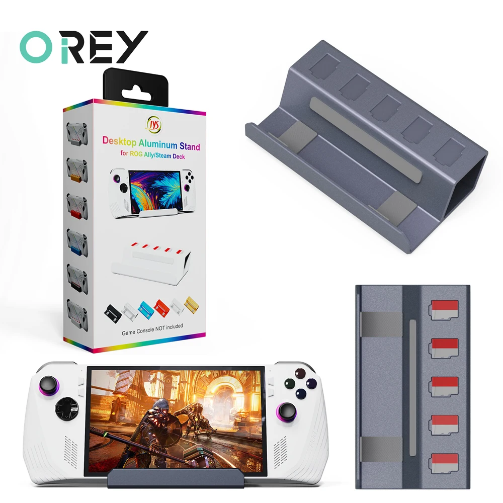

for Asus Rog Ally Desktop Bracket Holder for Steam Deck for Switch Console Aluminium Anti-Slip Play Stand Base Games Accessories