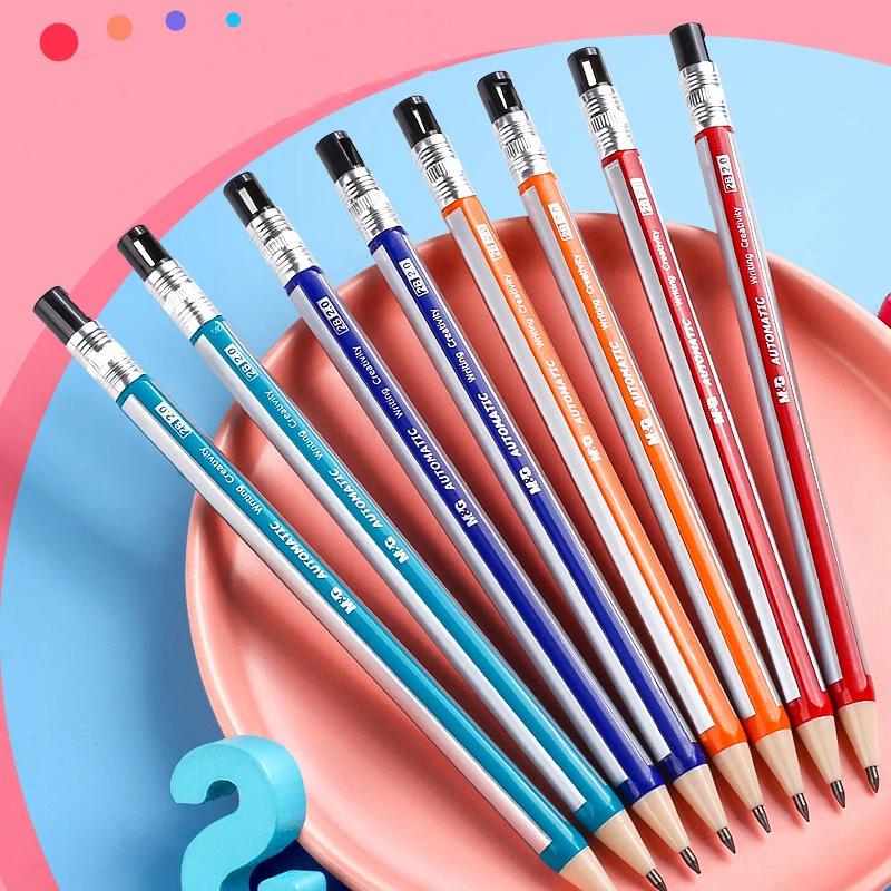 

1Pcs 2.0mmCreative Mechanical Pencil 2B Kawaii Pencils For Writing Sketch Painting Kids Girl School Supplies Korean Stationery