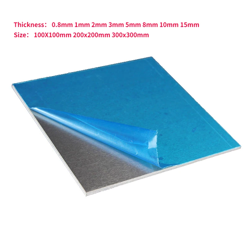 

100X100/200x20 0/300x300 мм 5052 алюминиевая пластина толщиной 0,8/1/2/3/5/8/10/15 мм алюминиевые сплавы пластина нулевая Резка под заказ