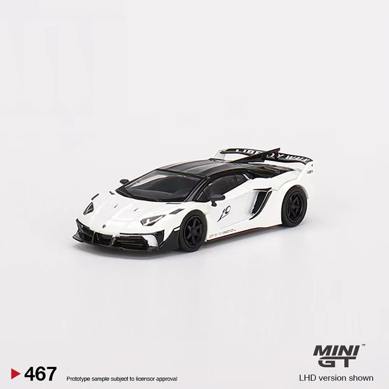

MINI GT 1:64 Model Car Lambor Aventador GT EVO Silhouette WORKS #467 LHD White