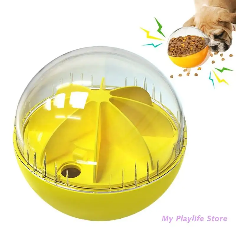 

Interactive Dog Toy IQ Treat Squeak Ball Food Dispensing Puzzle Toys for Small Medium Large Dogs Playing Chasing Training