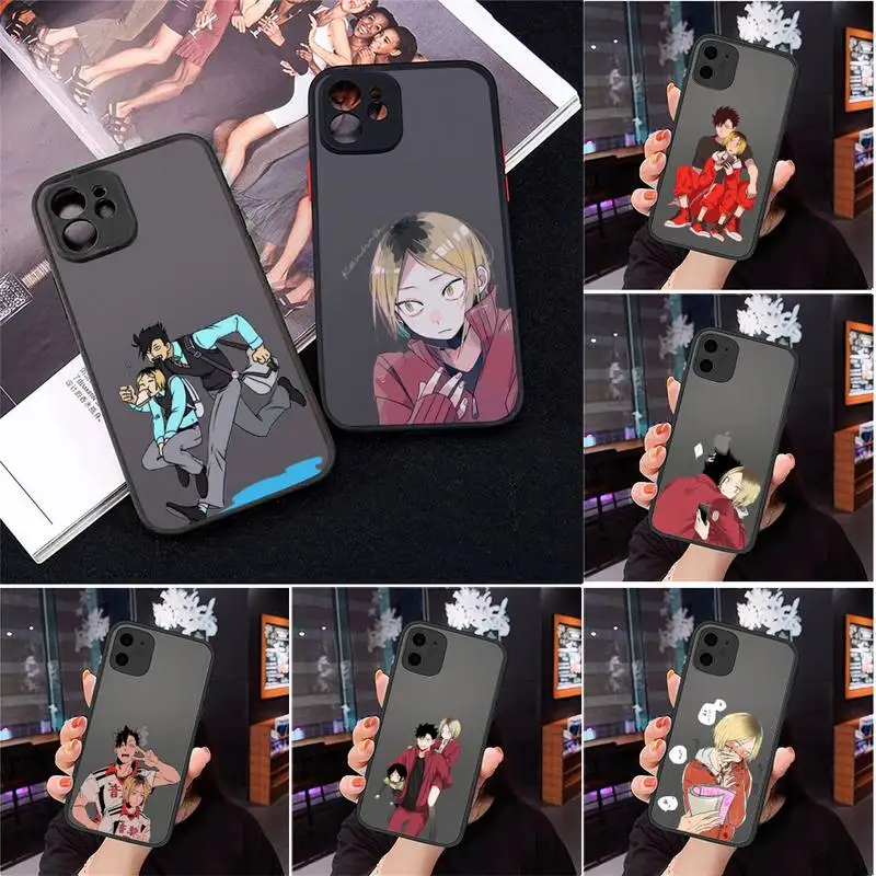 

Kenma Kozume of Haikyuu(1) Phone Case For iPhone 13 12 11 Mini Pro XR XS Max 7 8 Plus X Matte transparent Back Cover