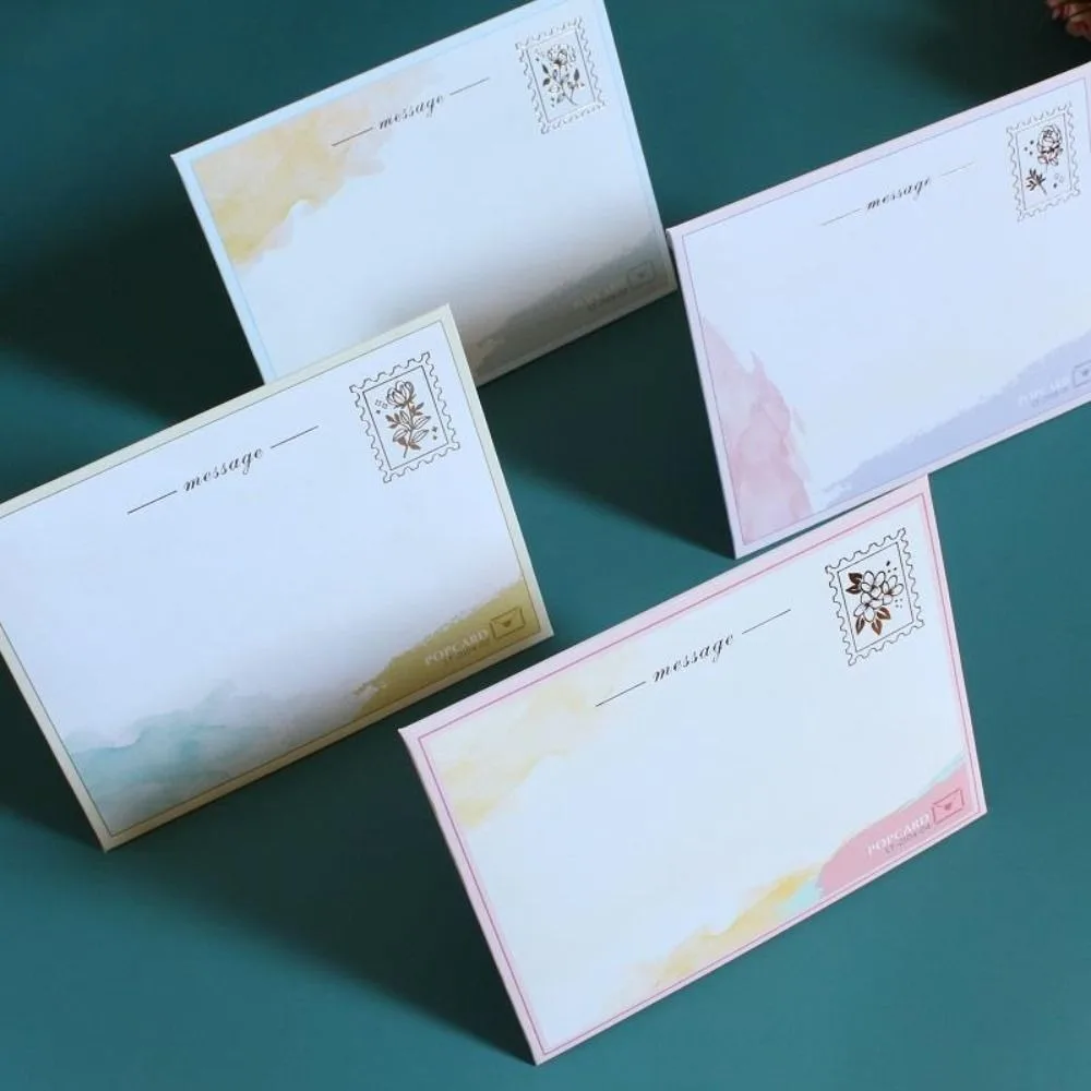 Романтические всплывающие поздравительные открытки с 3D цветами и конвертом