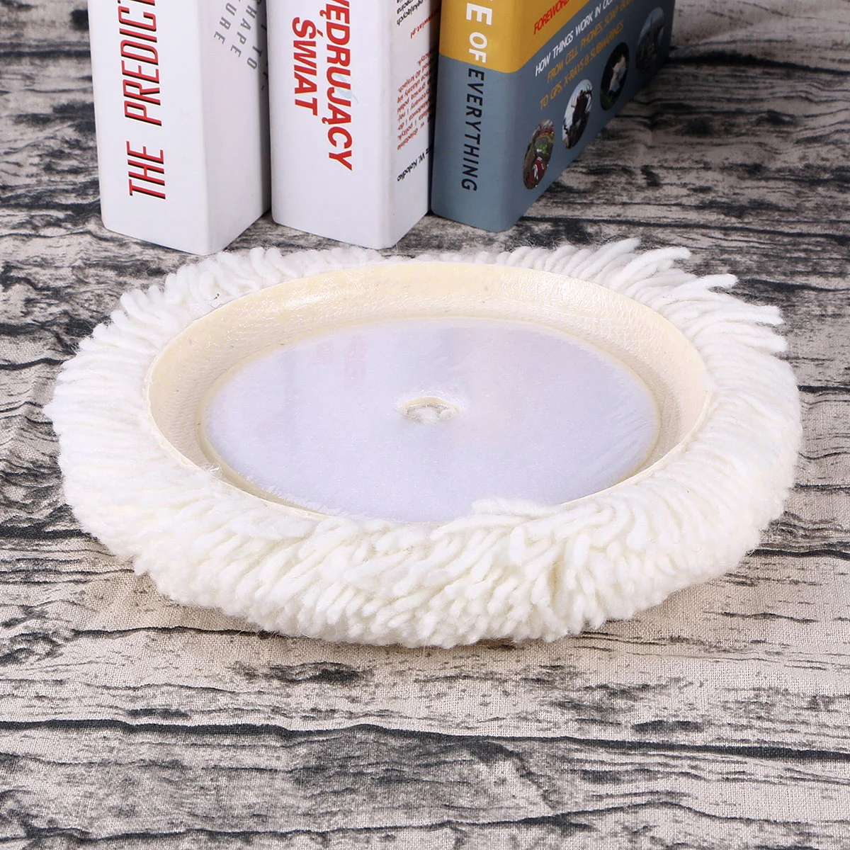 

Car Use Wool Wheel Polishing Plate Piano Bathroom Cabinet Furniture Polished Wool Wheel(White)