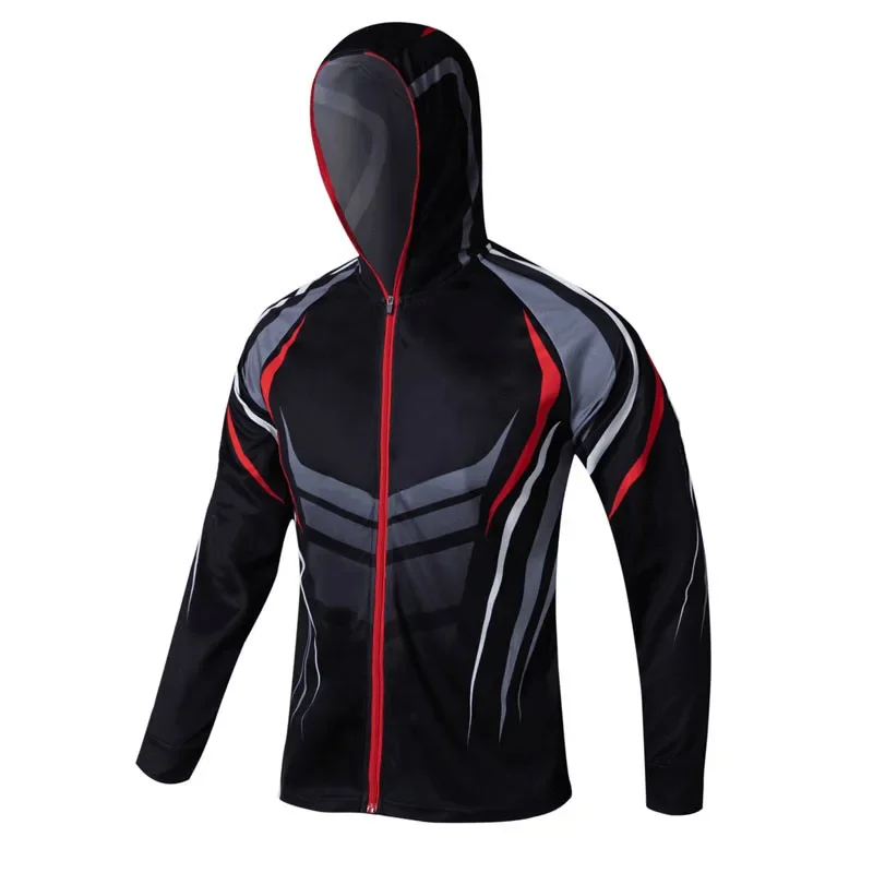 Сублимационная UPF 50 солнцезащитная футболка с принтом из полиэстера