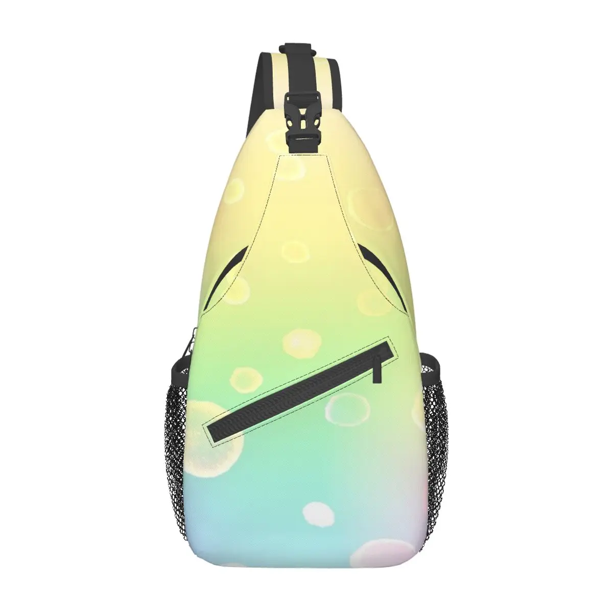 

Нагрудная сумка с радужным градиентом и пузырьками, праздничная дорожная сумка через плечо из полиэстера, разные стили