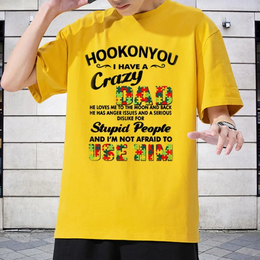 

Women Tee Top Attractive Fine Workmanship Polyester Pattern Letter Printed Pullover T-shirt for Daily