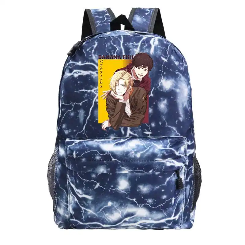 

Banana Fish Anime Women's Backpack Preppy Style Female Book bag Backpack Teenagers College Students Large Capacity School Bags