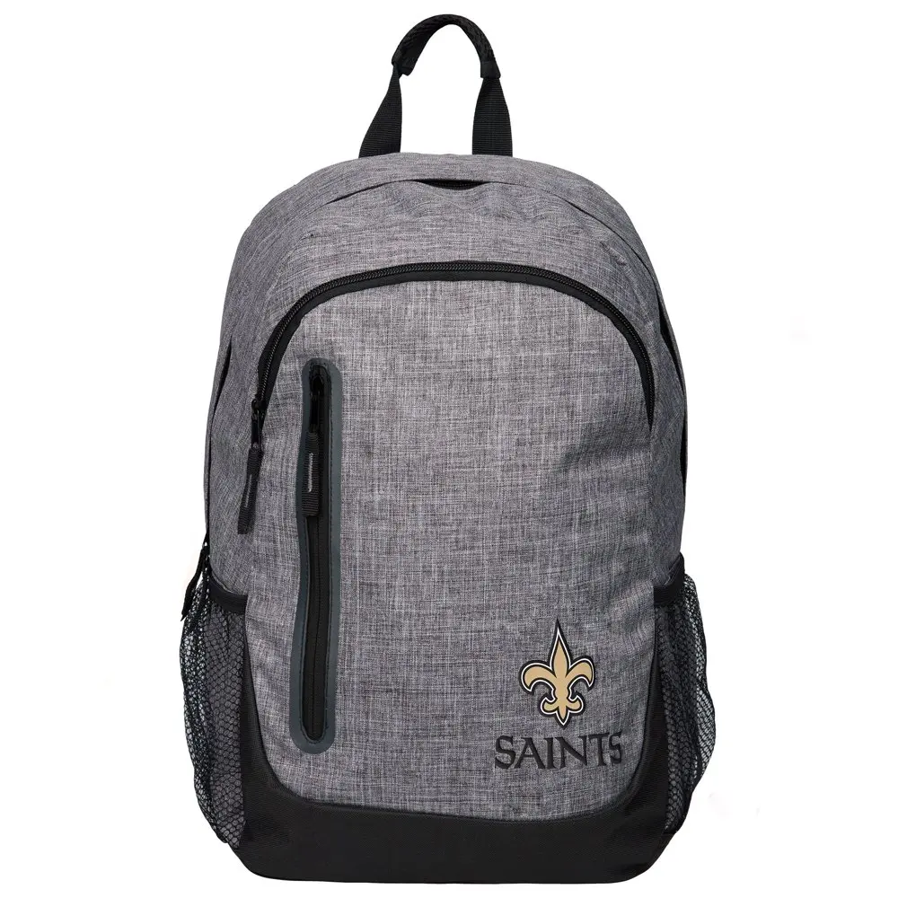 

Forever Collectibles - Heather Grey Bold Color Backpack, New Orleans Saints