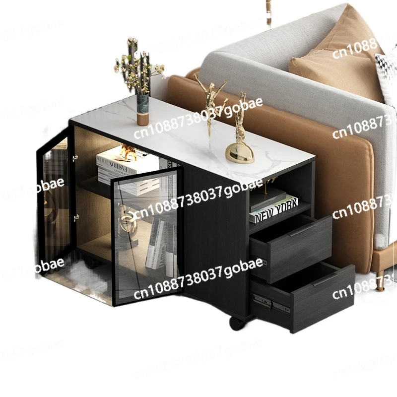 Боковой шкаф для дивана стол из массива дерева журнальный столик угловой