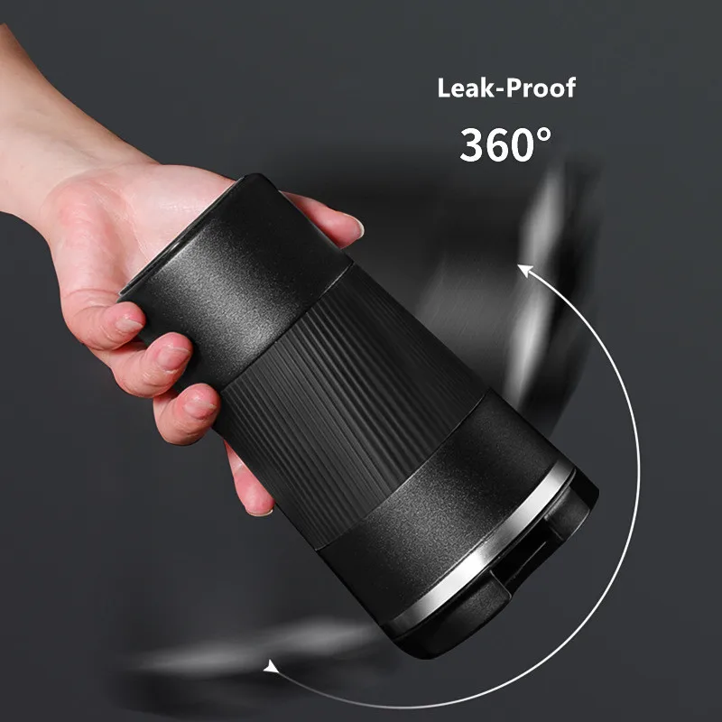 

380ml/510ml Coffee Thermos Mug Double Stainless Steel 304 Leak-Proof Non-Slip Car Vacuum Flask Travel Thermal Cup Water Bottle