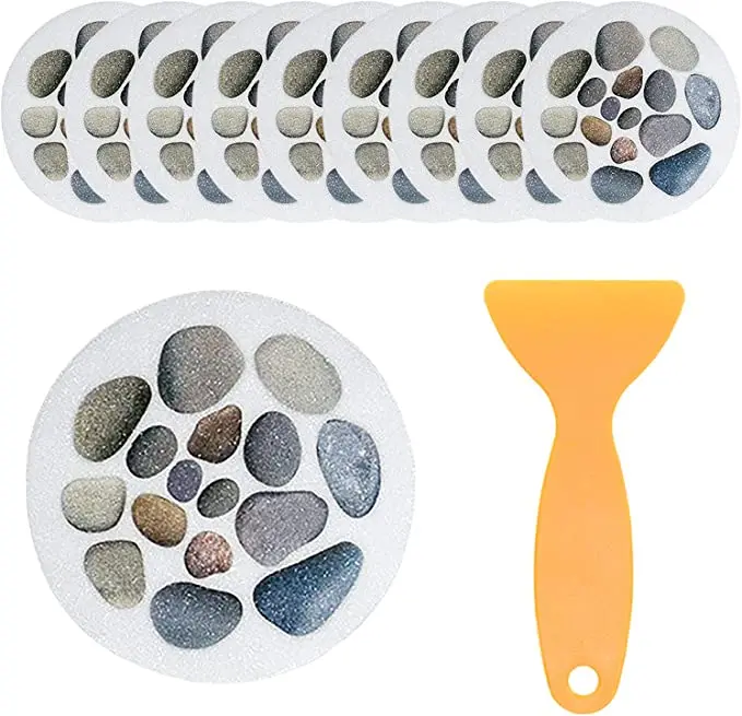 

10 шт., противоскользящая самоклеящаяся лента для ванной