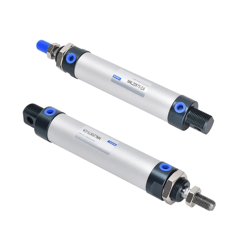 

Free Shipping MAL Series Mini Cylinder 16/20/25/32/40mm Bore 25-400mm Stroke Double Acting Aluminum Alloy Air Pneumatic Cylinder