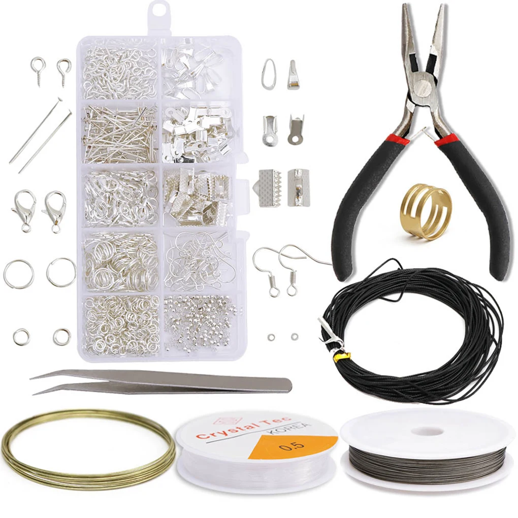 

Earring Finding Assortment Hook Rings Assorted Kit Handmade Handicraft