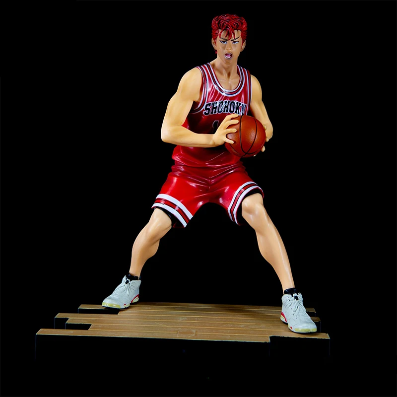 

32cm Slam Dunk Sakuragi Hanamichi Figure Dribble Anime Figures Figurine Pvc Statue Model Doll Collectible Room Decoration Toys