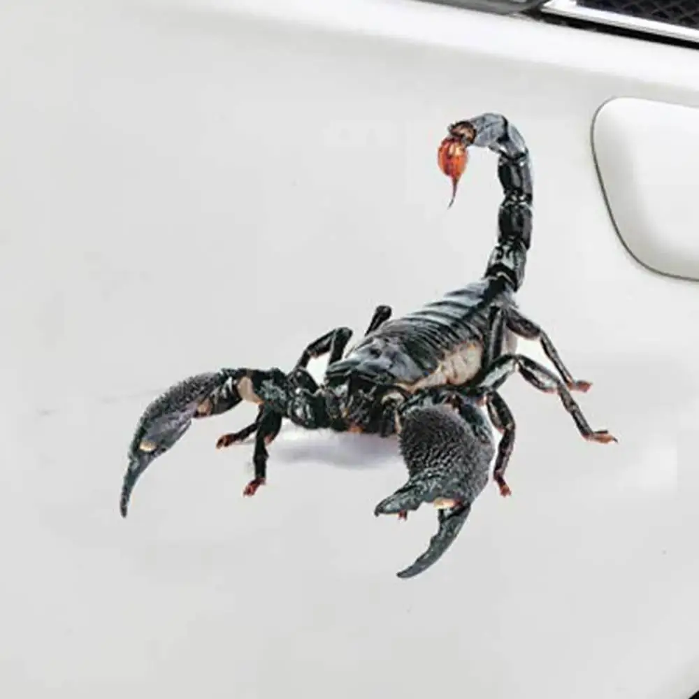 

3D Car Sticker Simulation Animal Bumper Door Decor Scorpion Spider Lizard Decal