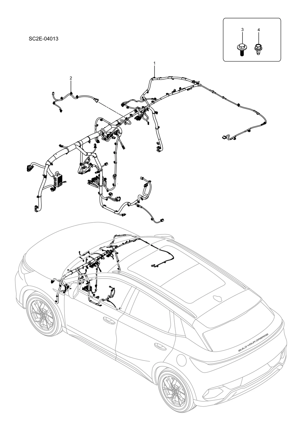 Для Byd Atto3 Yuan Plus 2021-2025 Φ портупея для приборной панели