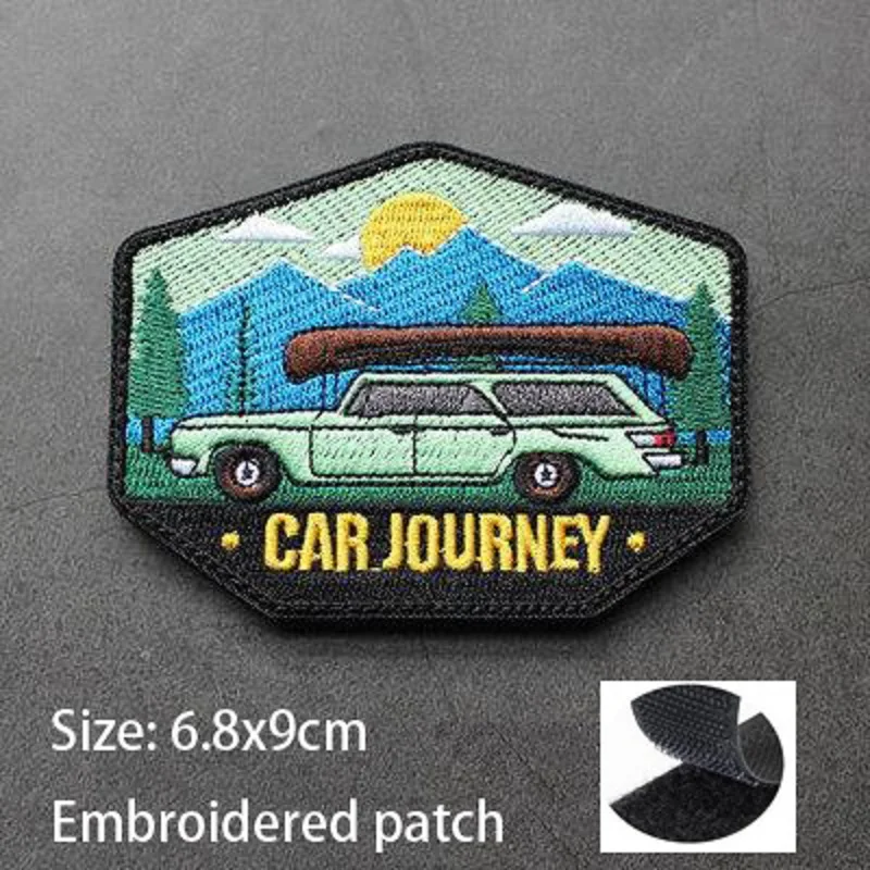 Новая 3D вышитая вездеходная уличная живописная повязка на руку для кемпинга горы