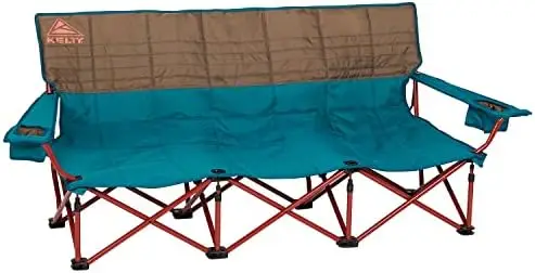 

Couch - 3 Person Capacity Camping Chair, Extra Large and Sturdy Bench for Campsites, Soccer Games, and Backyard Parties, with Cu