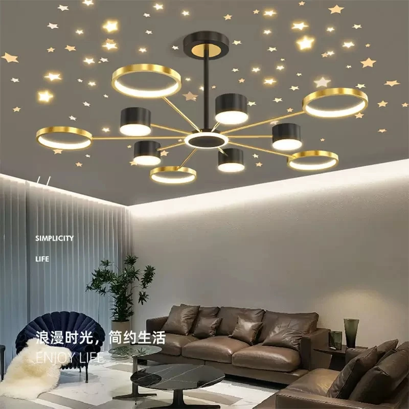 Креативный романтический светильник в виде пустой звезды роскошный для