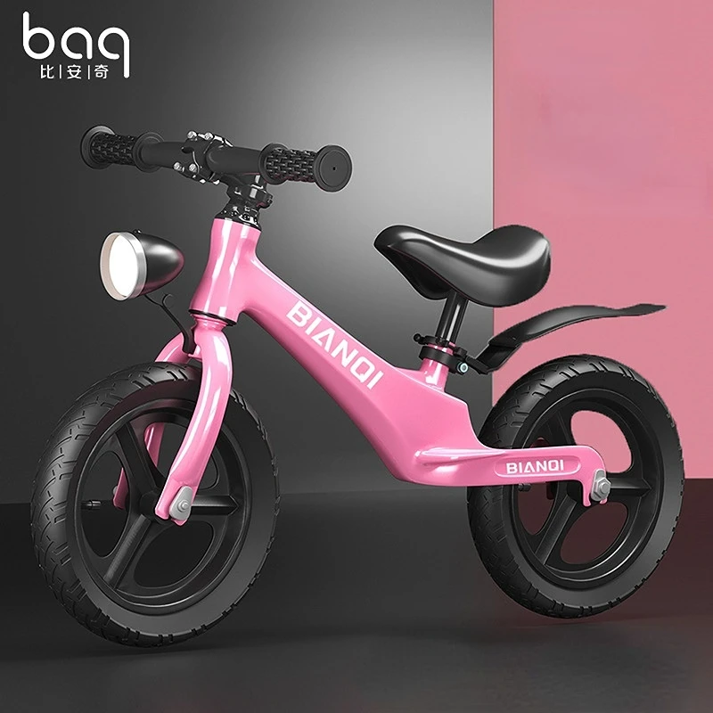 

Kid's Balance Bike Boys & Girls, No-Pedal Bike, Toddler Cycling, Wide Tire, Ergonomic Seat with Shock-Absorbing Night Light