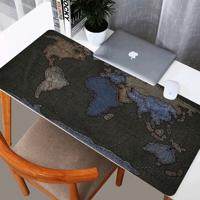XL Mouse Pad Large Gaming Big Mat Computer Mousepad Rubber World Map Mause Game Keyboard Fashion Desk |