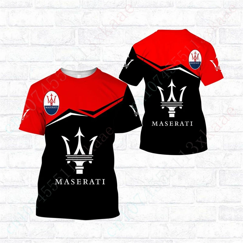 

Повседневная футболка Maserati для мужчин и женщин, женская одежда унисекс, Быстросохнущий топ с коротким рукавом, футболка большого размера в стиле Харадзюку