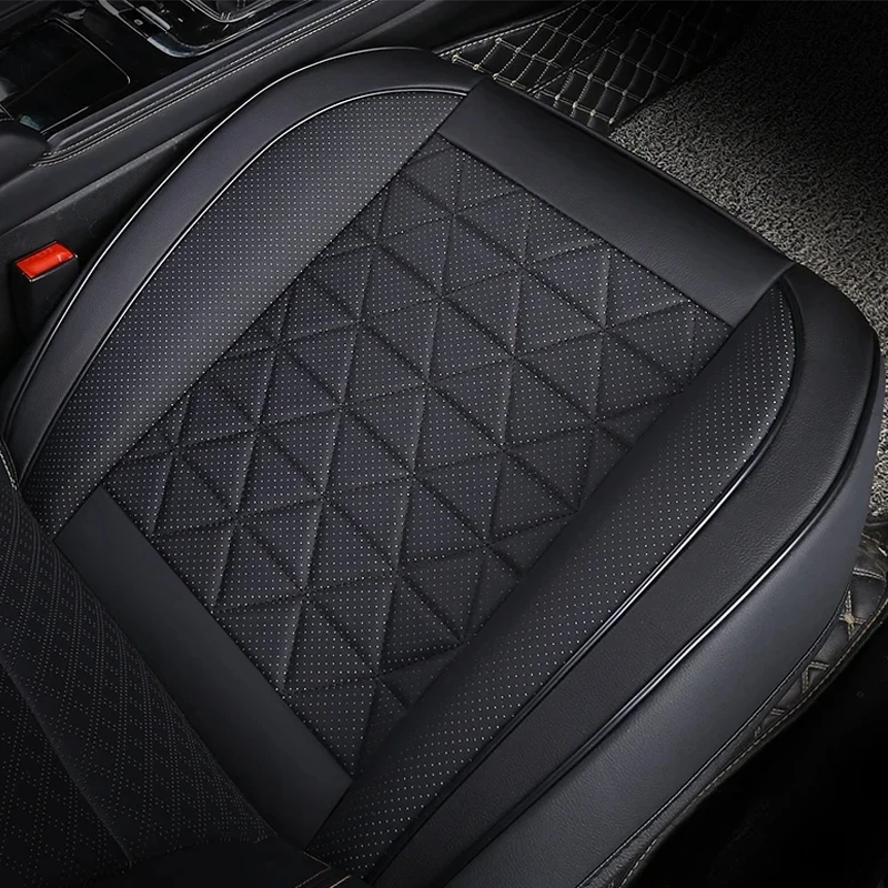 

Универсальный автомобильный чехол на переднее сиденье из искусственной кожи, Автомобильная подушка на сиденье, всесезонный автомобильный коврик для стула, Чехлы, аксессуары для автомобильного интерьера