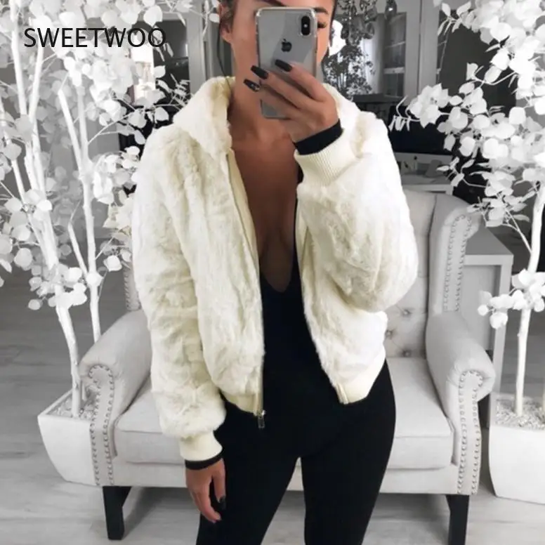 2022 Warm Coat Women Winter  Fur Coat Thick new Fluffy Pockets Plush Jacket Ladies Autumn Overcoat Outerwear Hot Sale