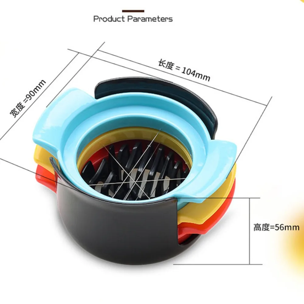 3 в 1 портативный нож для яиц нержавеющая сталь резки форма форме цветка обед