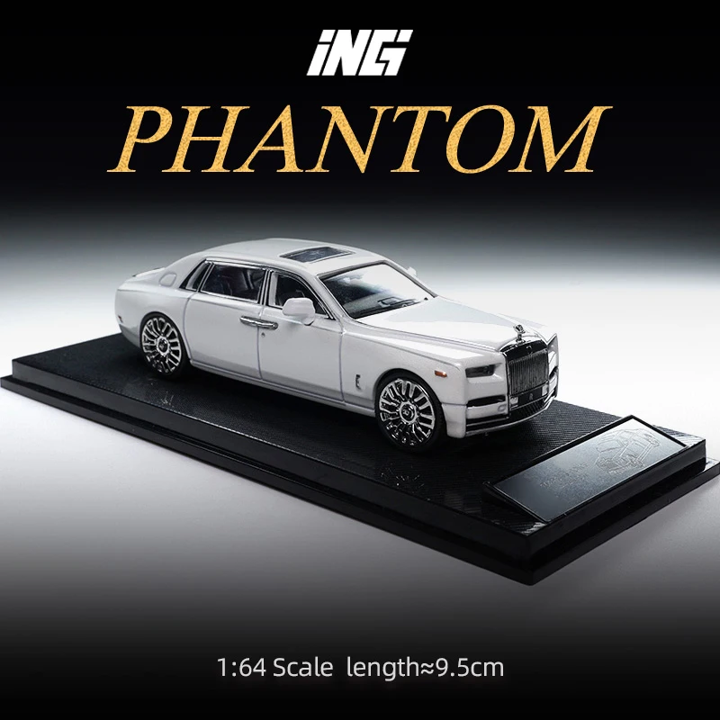 

ING 1:64 Rolls-Royce Phantom Metallic black / pearl white /blue limited 399 Model Car