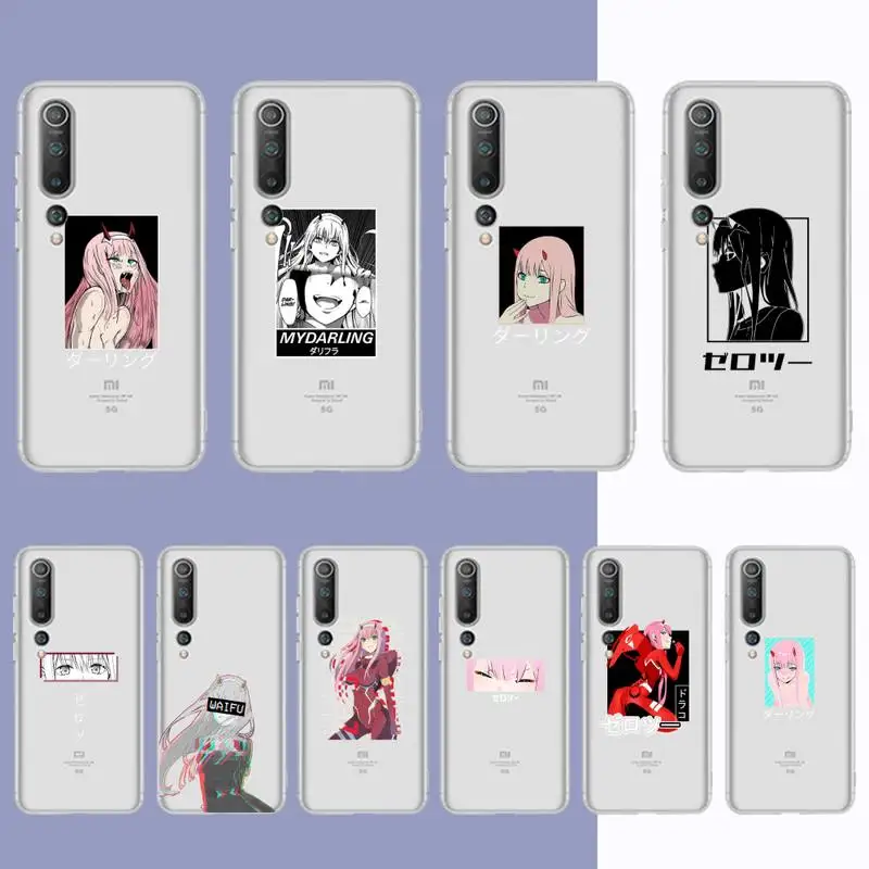 

Yinuoda Zero Two Darling in the FranXX Anime Phone Case For Redmi Note 5 7 8 9 10 A K20 pro max lite for Xiaomi 10pro 10T