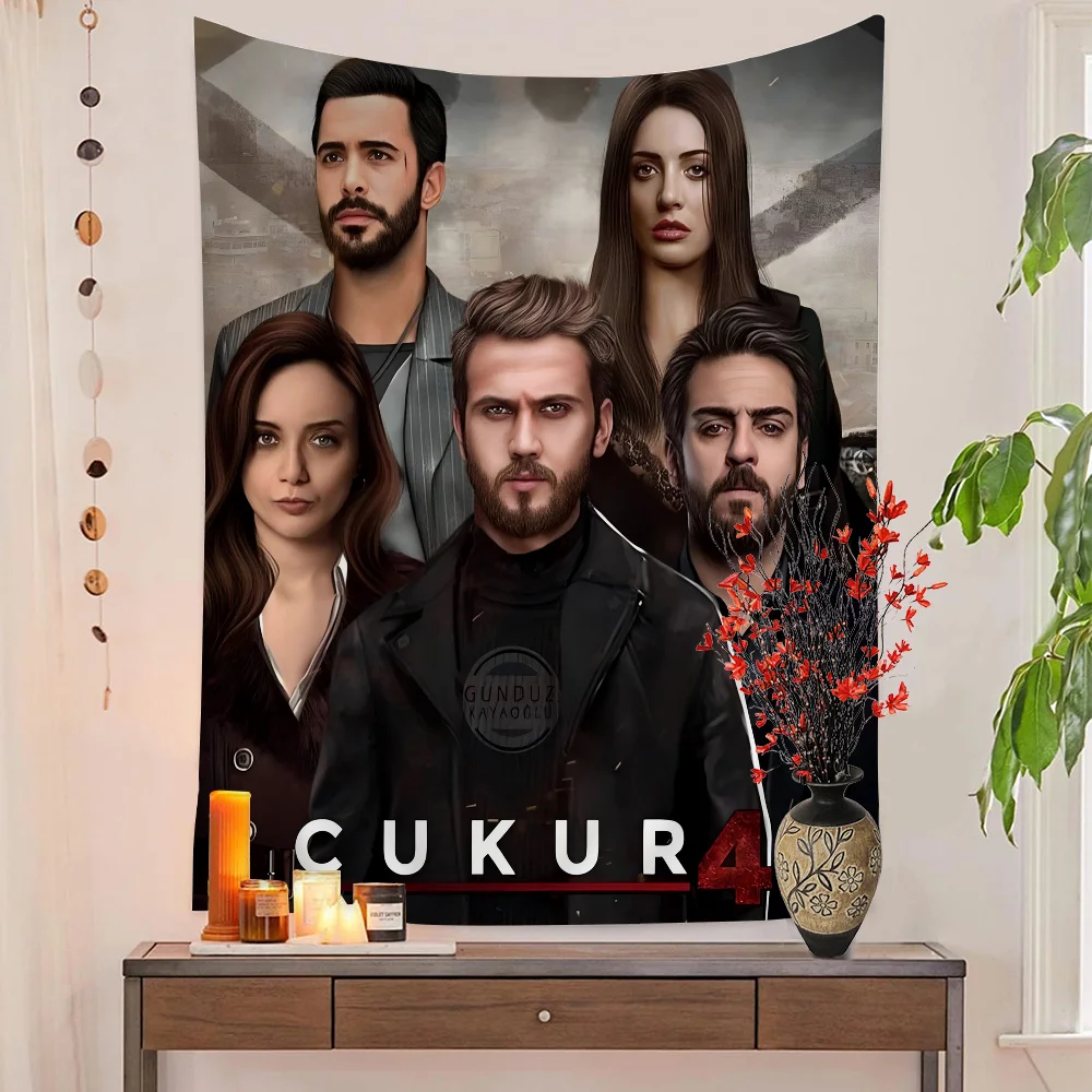 Турецкий сериал Cukur с принтом большой настенный гобелен дешевый в стиле хиппи